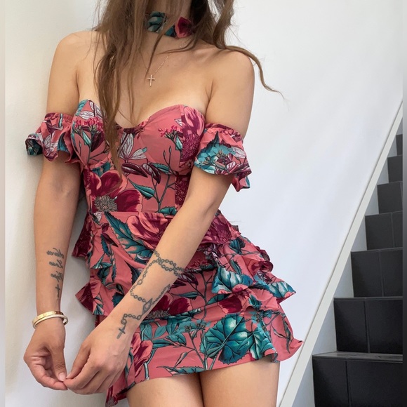 For Love And Lemons Dresses & Skirts - For love and lemons flamenco strapless dress